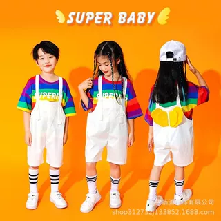 六一儿童拉拉队演出服比赛幼儿园中小学生运动会班服啦啦操服批发