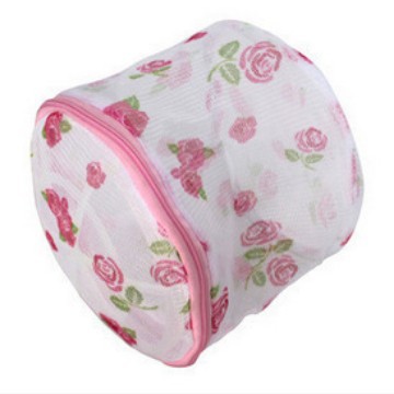 2 Yuan store supply rose bolsa de lavado plegable para sujetador, bolsa de lavado íntima, bolsa de lavandería para sujetador
