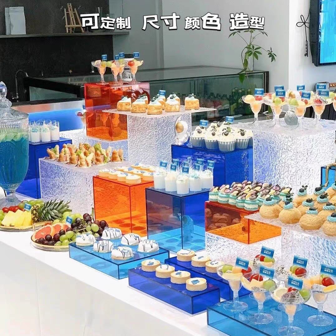 霓裳 透明亚克力手提花盒长方形蛋糕盒鲜花包装盒插花礼品盒