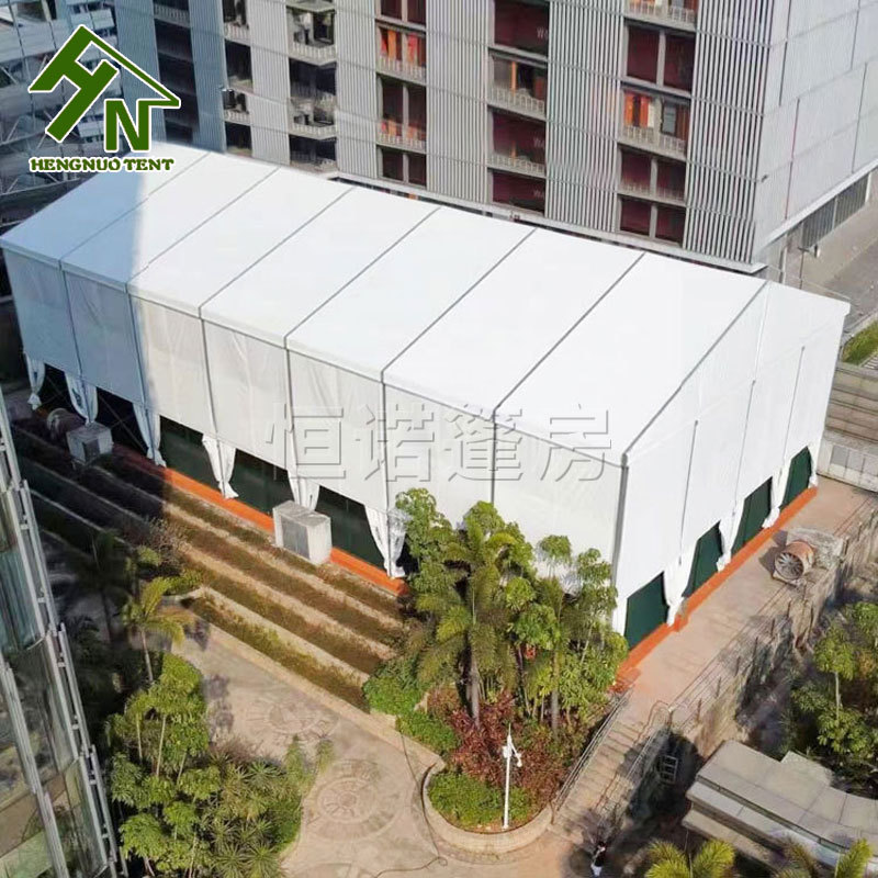 屋顶帐篷户外装配式铝合金篷房临时仓储帐篷可反复拆卸安装无损耗