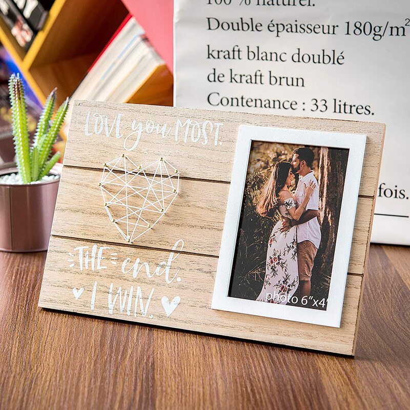 Cross-Border Photo Frame Creative Wooden Anniversary Retro Bedroom Photo Wall Decoration Multi-Size Solid Wood