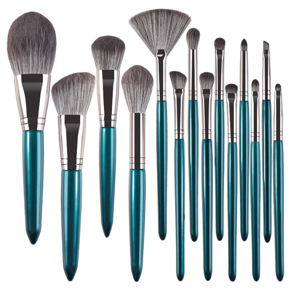 Brush, soft eye shadow, 14 pieces, full set, for beginners