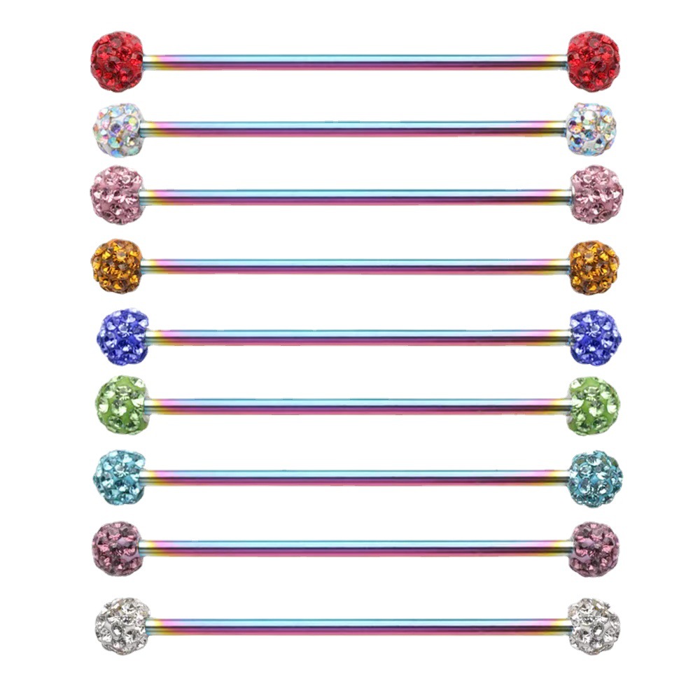 multicoloured earrings stainless steel