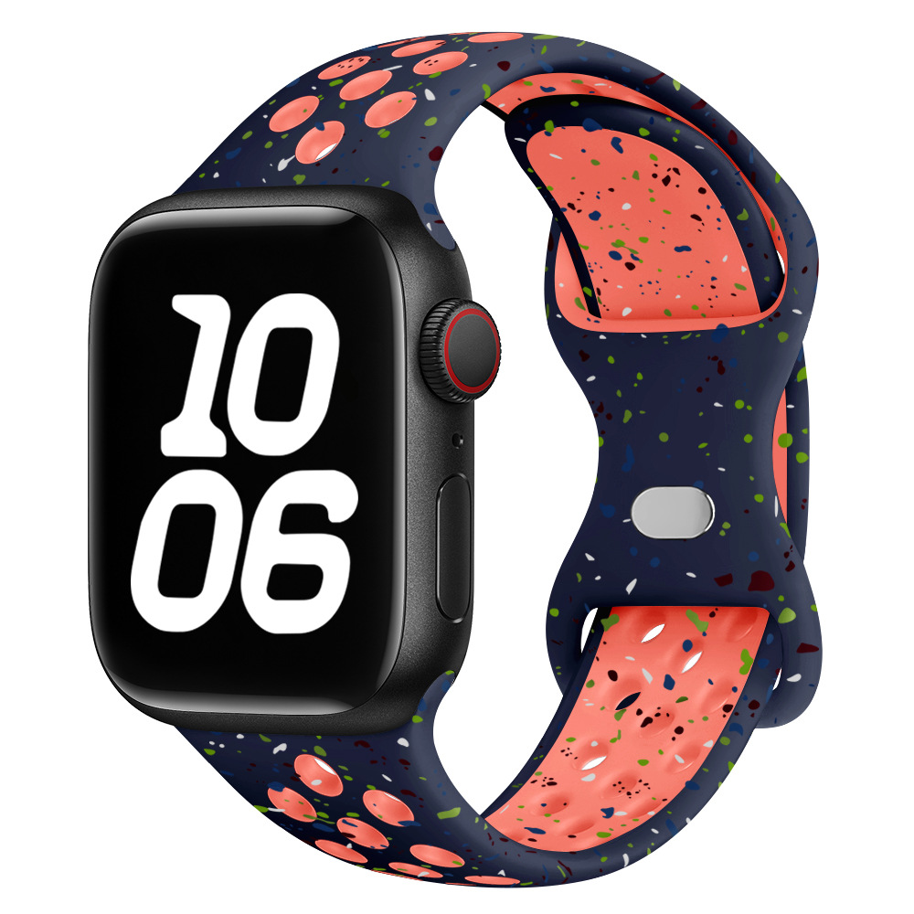 Aplicable Apple Watch98 Ultra2 Butterfly Buckle Nike Silicone New