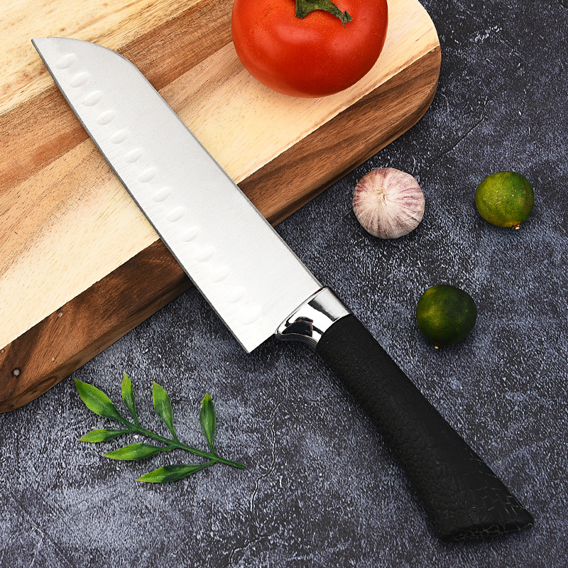 厂家批发 不锈钢厨师刀 家用切菜切肉切片刀 PP柄料理刀厨房刀具