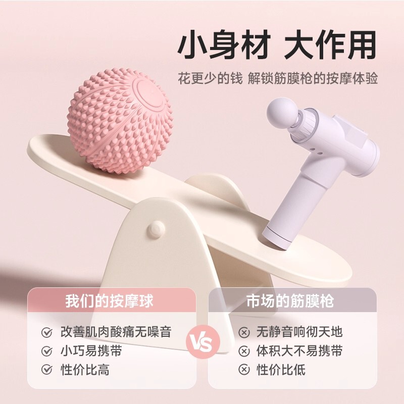深度按摩球肌肉放松肩颈腰腿部瑜伽稳定筋膜放松球足底经络筋膜球|undefined