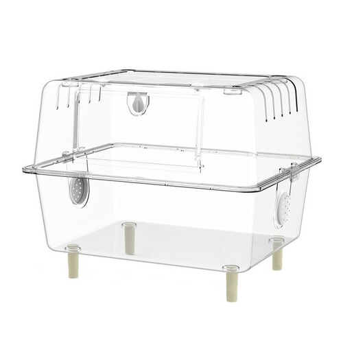 Hamster cage, acrylic transparent golden bear, extra large villa luxury breeding box, double-layer crystal cage basic supplies