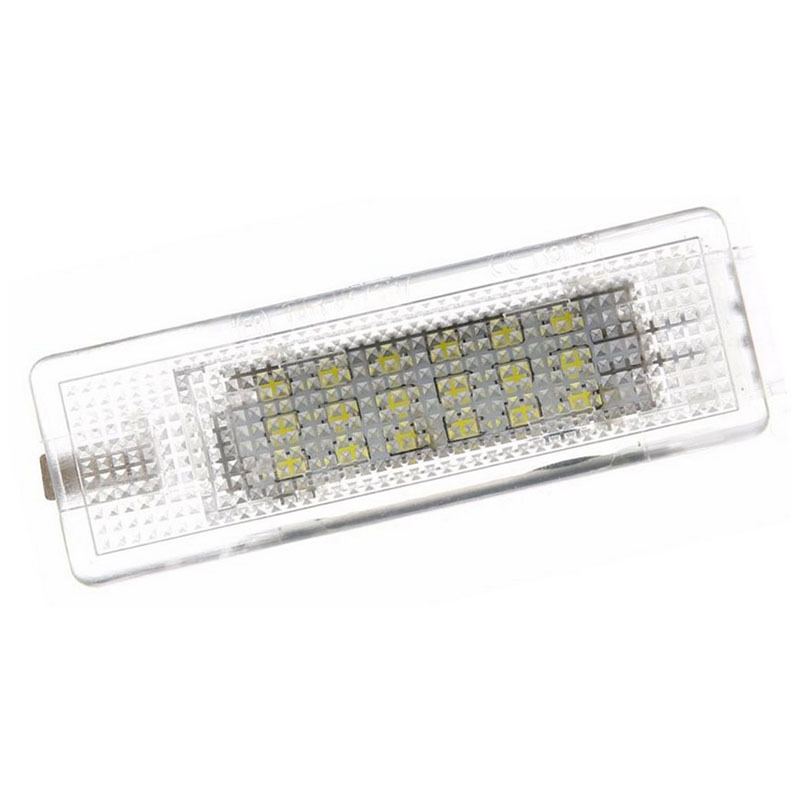 Suitable for Volkswagen Golf 5, Tiguan, Passat, and Cayenne models; 18-LED license plate lights, white light, 2 pieces