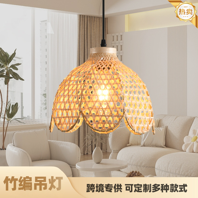Cross-Border Ready-Made Bamboo Pendant Lamp Restaurant Lamp Homestay Hotel Wabi-Sabi Style Bedside Decorative Lamp Japanese-Style Rattan Hemp Rope Lamp Cross-Border Ready-Made Bamboo Pendant Lamp Restaurant Lamp Homestay Hotel Wabi-Sabi Style Bedside Decorative Lamp Japanese-Style Rattan Hemp Rope Lamp