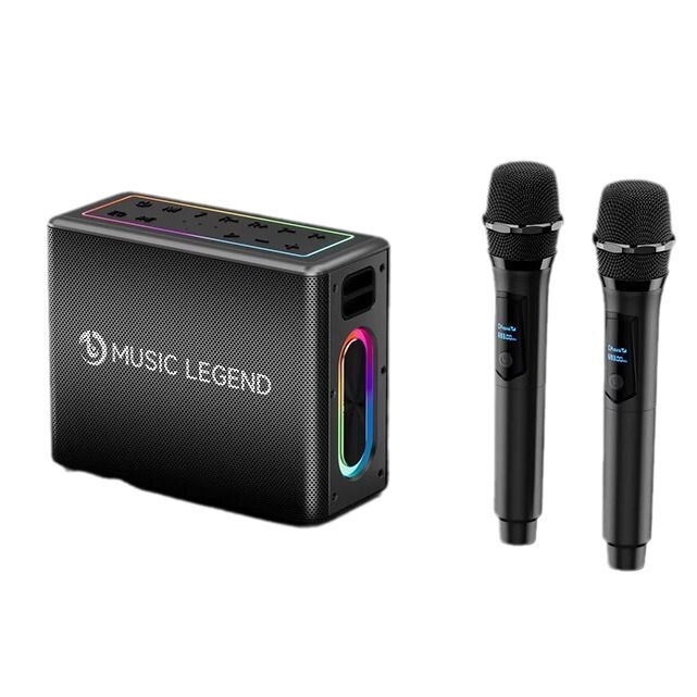 音楽伝説V60屋外音響楽器演奏k歌生中継bluetooth TWS直列スピーカー無線マイク付き|undefined