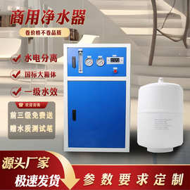 蓝白箱式净水器商用反渗透净水机大流量RO纯水机单位工厂饮水方案