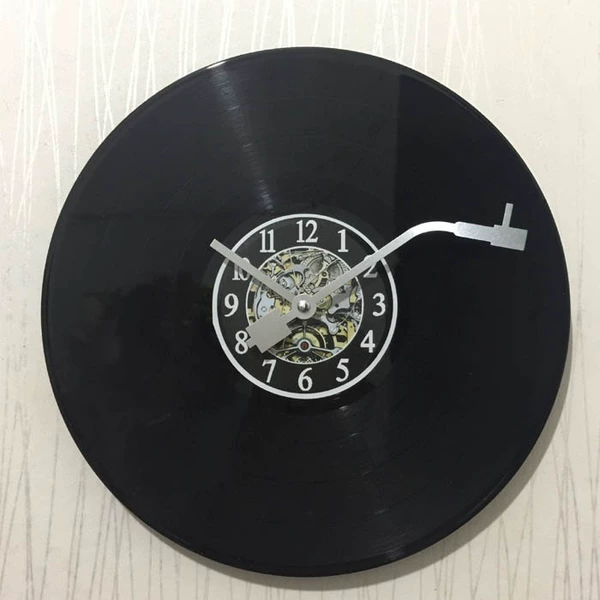 30cm industrial record wall clock