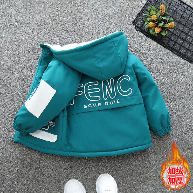 Marca de moda de invierno de los niños parka forrada de algodón acolchado abrigo 2023 nuevo estilo occidental bebé engrosado algodón acolchado Chaqueta de algodón de las niñas