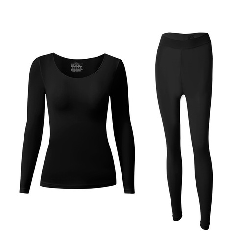 Skin-beautifying base layer, hyaluronic acid thermal underwear set, women's seamless base layer shirt, autumn clothes and autumn trousers, invisible high elasticity
