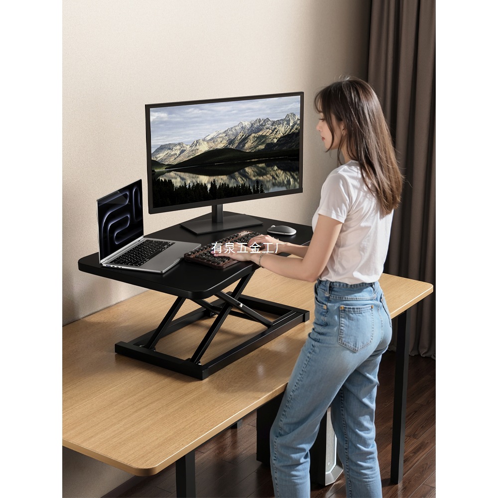 Standing Workbench Desktop Computer Table Heightening Bracket Liftable Table Notebook Office Dedicated Desktop Table