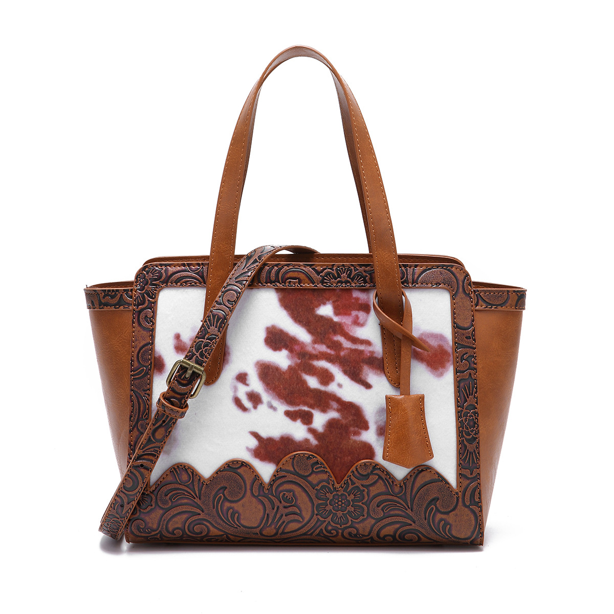 Retro Mode Damen Satchel Schulter Umhängetasche Wollsamt Damen Tasche_voghion.com