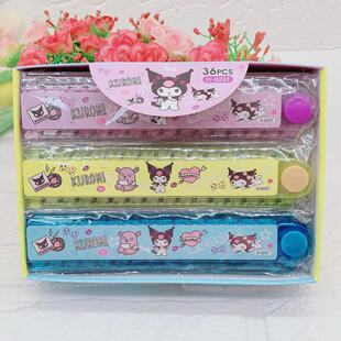 Cartoon Culomi Melody Student Stationery Ruler Capibala Stitchai Fold Ruler Plastic Curved Ruler