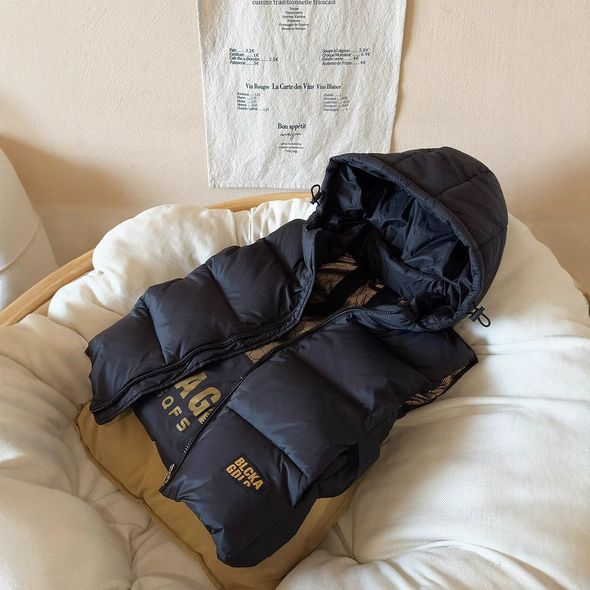 儿童羽绒马甲秋冬新款韩版男童女童宝宝加厚连帽无袖保暖背心童装