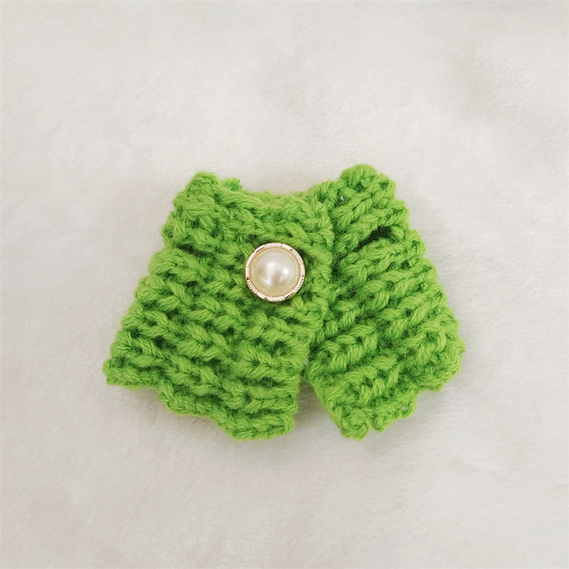 Venta caliente perro cabeza 14cm muñeco de peluche suéter colección de accesorios de ropa rabu ropa spot al por mayor