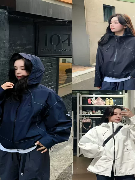 2026 Spring Outdoor Hooded Jacket for Men and Women, Versatile Casual Loose Street Style Hooded Windbreaker