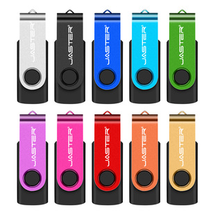 Creative rotating U disk 128G large capacity metal U disk usb flash free logo design welfare gift U disk