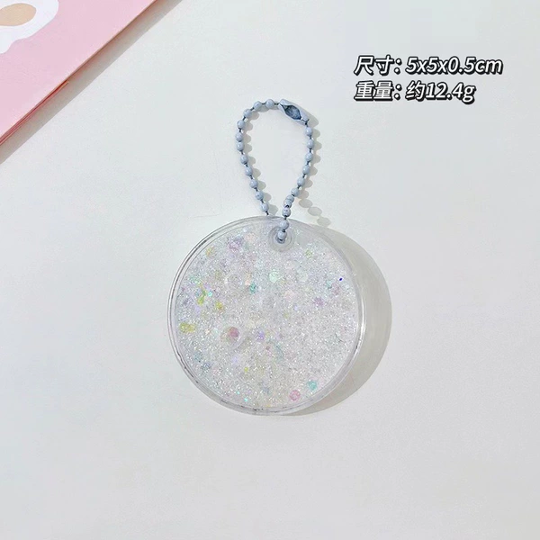 Round-White#Small Flurient Moo Pan#Random delivery chain