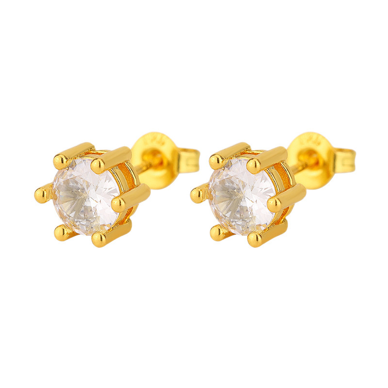 fashionable classic elegant universal earrings with zircon for men…
