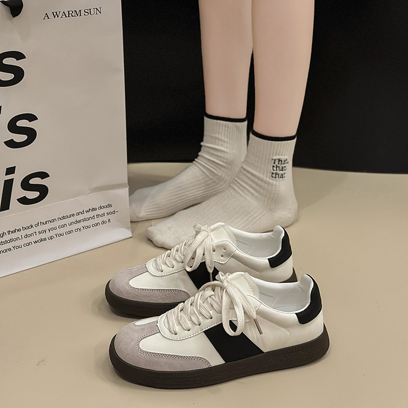 Casual Shoes for Women 2025 Spring and Autum New Thick-Soled Sneakers Forrest Gump Shoes Sports Shoes Versatile Silver Moral Training Shoes