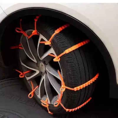 Not Damage Tires, Suitable for Off-Road Vehicles, Tire snow chain - thickened-model-anti-slip-cable-ties-10-pieces