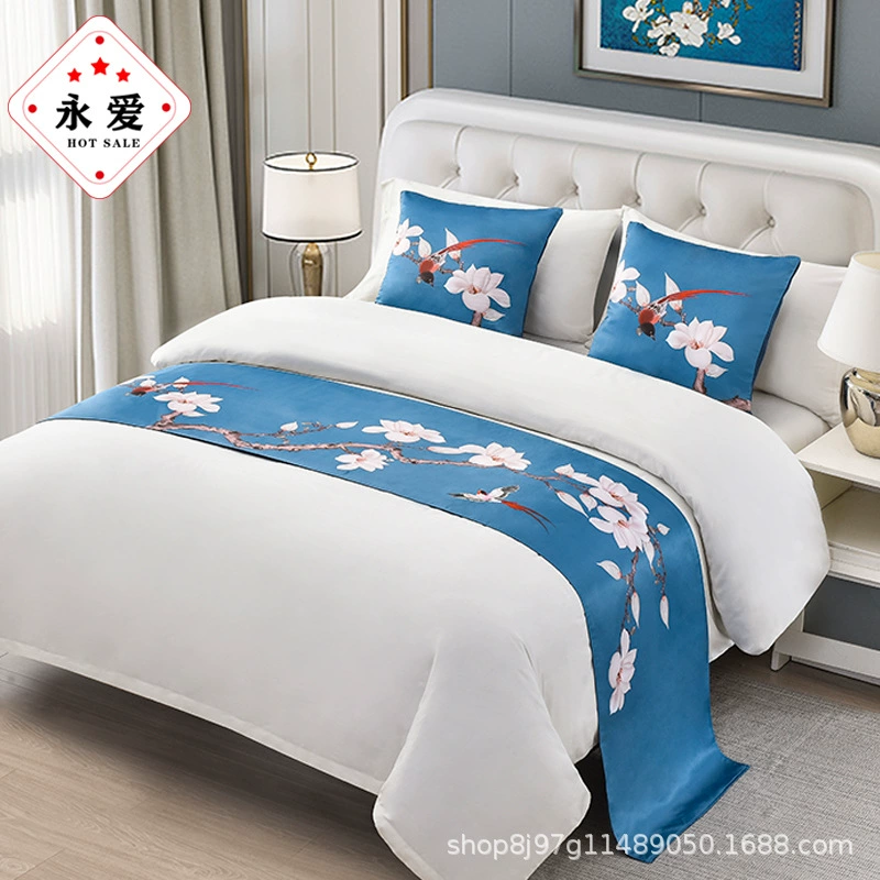 Bed Towel Luxury Hotel Hotel bedding Furnishing Best Best Bed Banner European Simple Light luxury bed cover