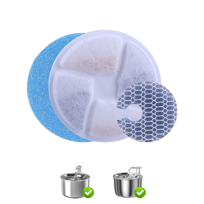 Filtro para mascotas, filtro para gatos, filtro de cabello, filtro de algodón, carbón activado, adaptación múltiple