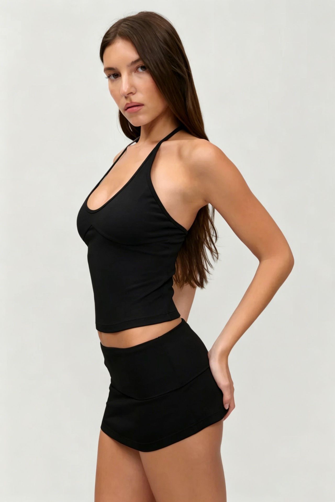 YOGA nuevo estilo europeo y americano de mujer U-collar yoga conjunto con cojín de pecho chaleco deportivo de secado rápido anti-diversión de la luz ping de tenis