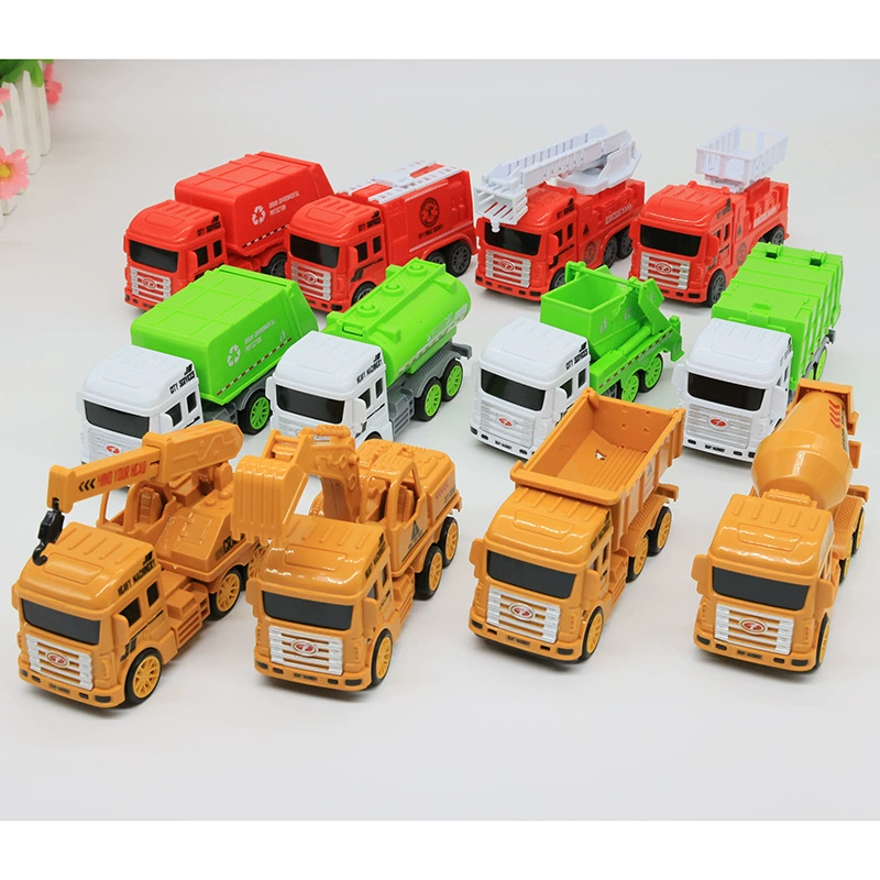 Children's excavator for boys, toy car, mixing stick, garbage can, car model, tipping bucket
