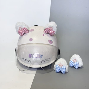 Cute Helmet Decoration Cat Ear Bowknot Accessories