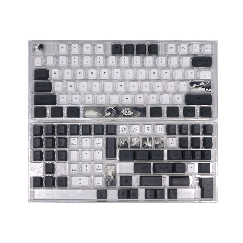 Keycap Lotus ink китайский стиль оригинальная высота PBT утолщённая сабля кастомизированная механическая клавиатура