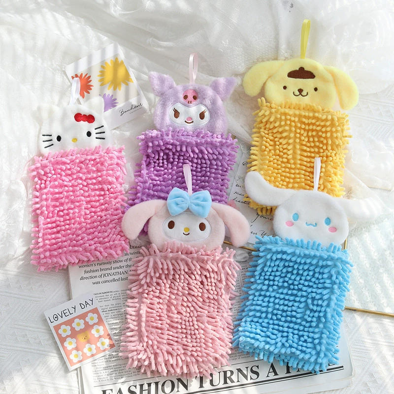 Мультяшная симпатичная собачка Cuolomi Yumani Meladiti Snowy кухонное полотенце для впитывания воды, может висеть на руке как шарф