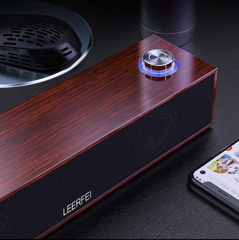 古典的なbluetoothスピーカー有線デスクトップ木製長尺オーディオコンピュータ家庭用重低音無線サブウーファ国境を越えた|undefined