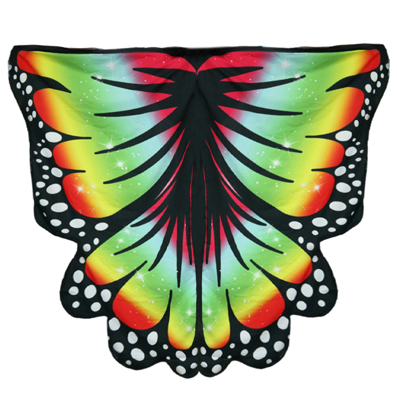 Color de todo el cuerpo COS show de baile rayas alas mantel lazos mantel in viento rojo en línea el mismo props de fotografía