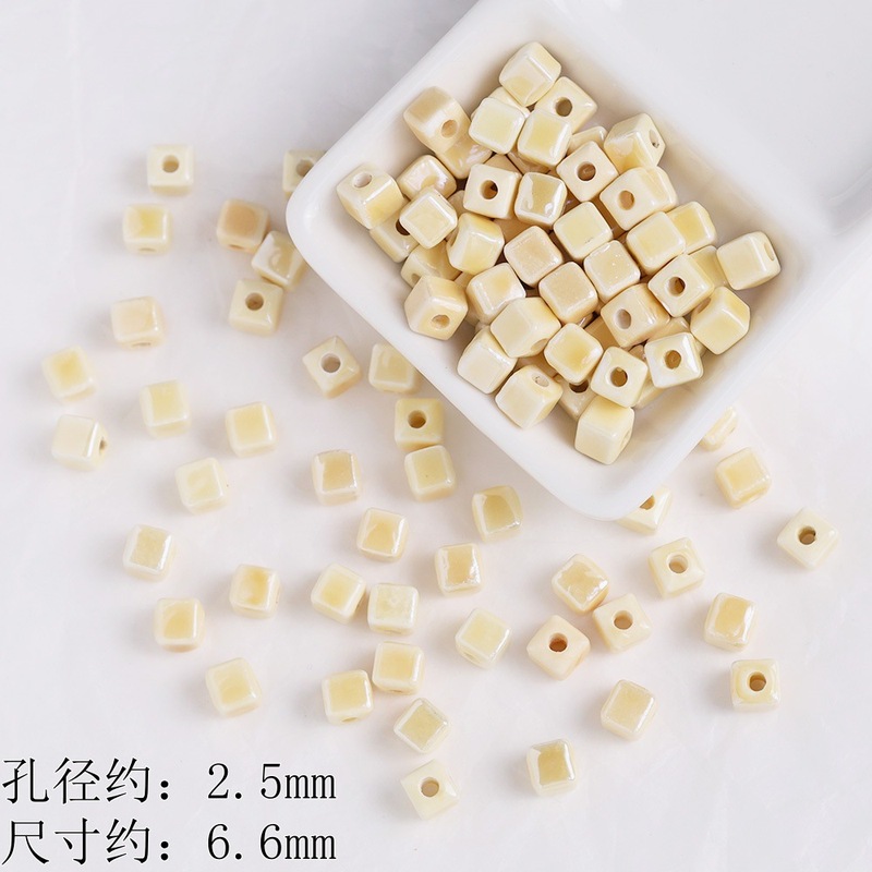 咖色系高温手绘动物珠陶瓷珠子串珠散珠 diy手工手链制作材料陶珠|undefined