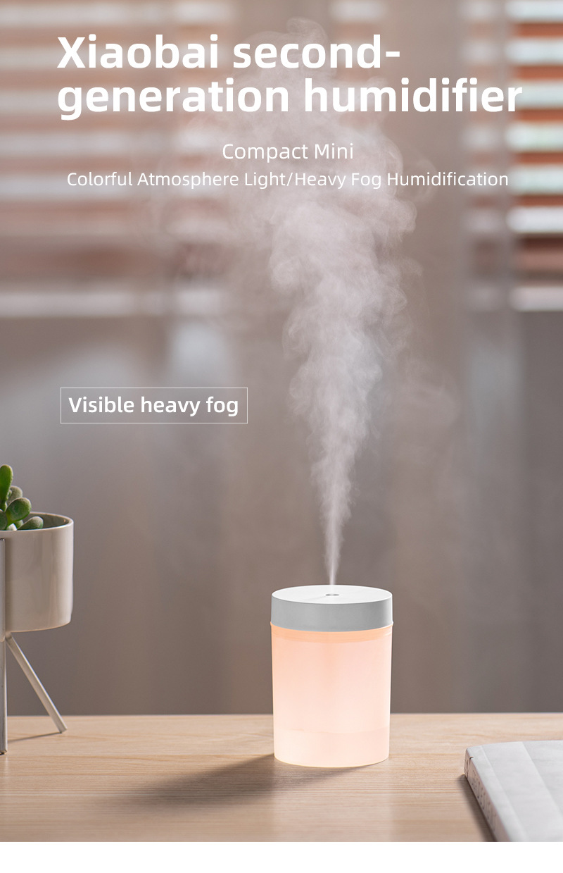 加湿器  Air Humidifier USB大雾量车载办公迷你静音炫彩杯加湿器详情1