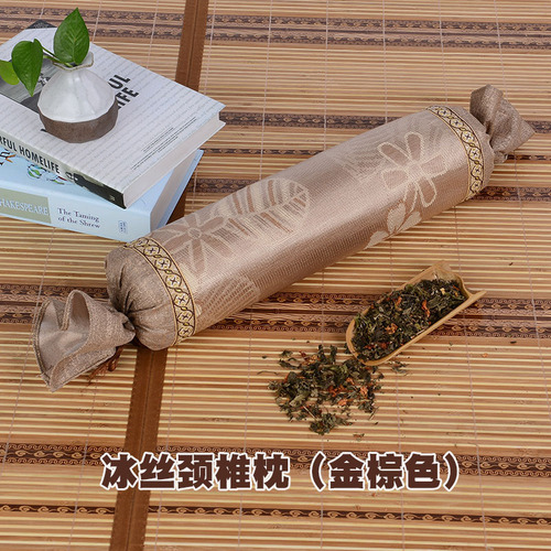 BG54 Summer Mat Cervical Pillow Mahjong Block Cylindrical Cervical Tea Pillow Ice Silk Air Conditioning Pillow Neck Pillow Single Pillow