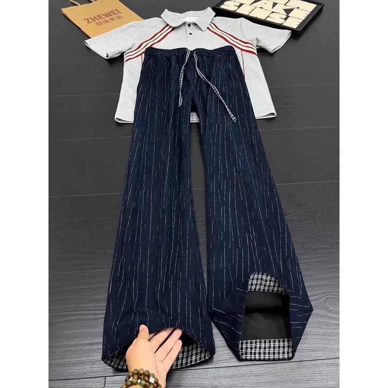 Japanese retro versatile trendy casual pants for men, new spring and autumn style, loose fit, slimming, fashionable long trousers Japanese retro versatile trendy casual pants for men, new spring and autumn style, loose fit, slimming, fashionable long trousers
