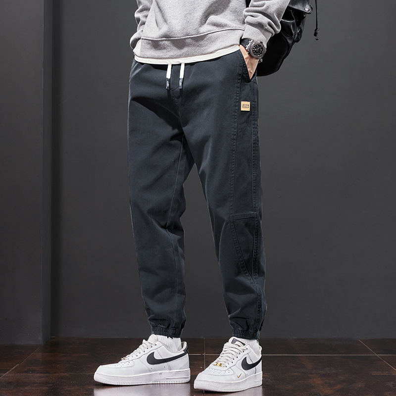 American Fashion Summer Tooling Pants Men's Spring Loose Leg Men's Casual Pants Trendy Brand Harlan Leg Pants Men