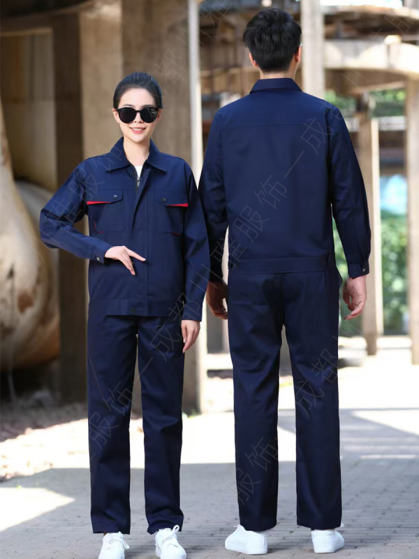 作業服セット メンズ 耐摩耗性 耐汚れ性 工場卸売 自動車修理工 春秋用ジャケット ロゴ印刷|undefined