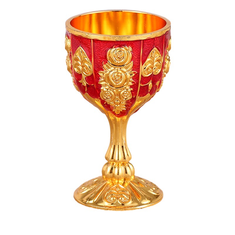 De gama alta taza de vino blanco del hogar una taza retro de alto aspecto personalidad creativa gota resistente taza de cóctel Decoración