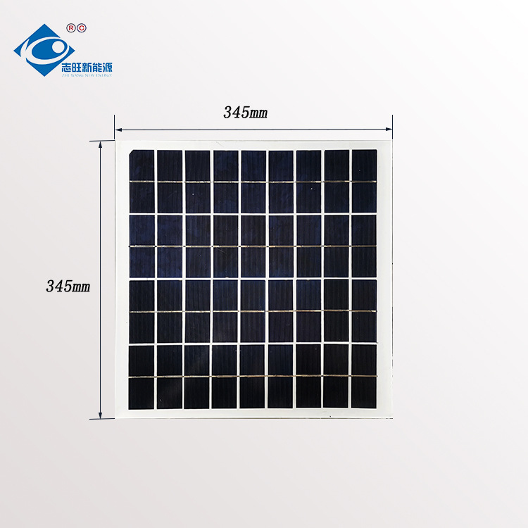 14W多晶玻璃层压18V太阳能光伏板345*345mm 尺寸可定太阳能电池板