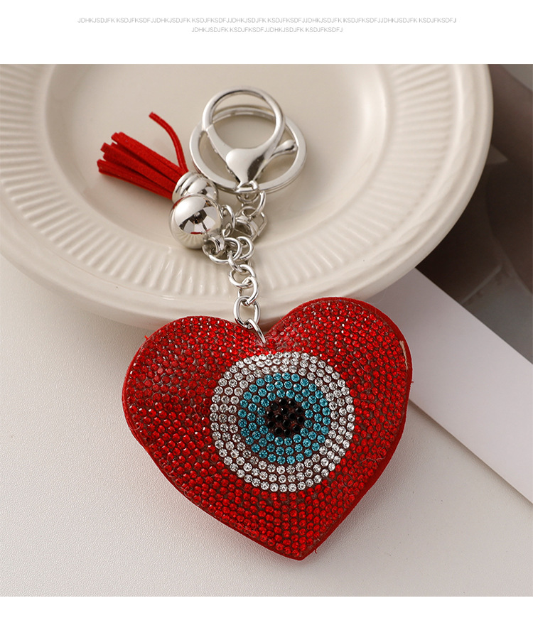 Modern Style Alloy Devil's Eye Men's Bag Pendant Keychain display picture 7