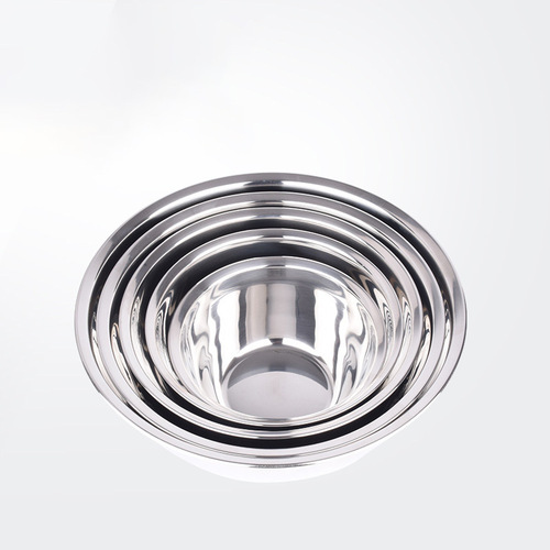 Wholesale factory export to Japan food-grade 304 stainless steel serving bowls, salad bowls, egg bowls, flour baking bowls, plates