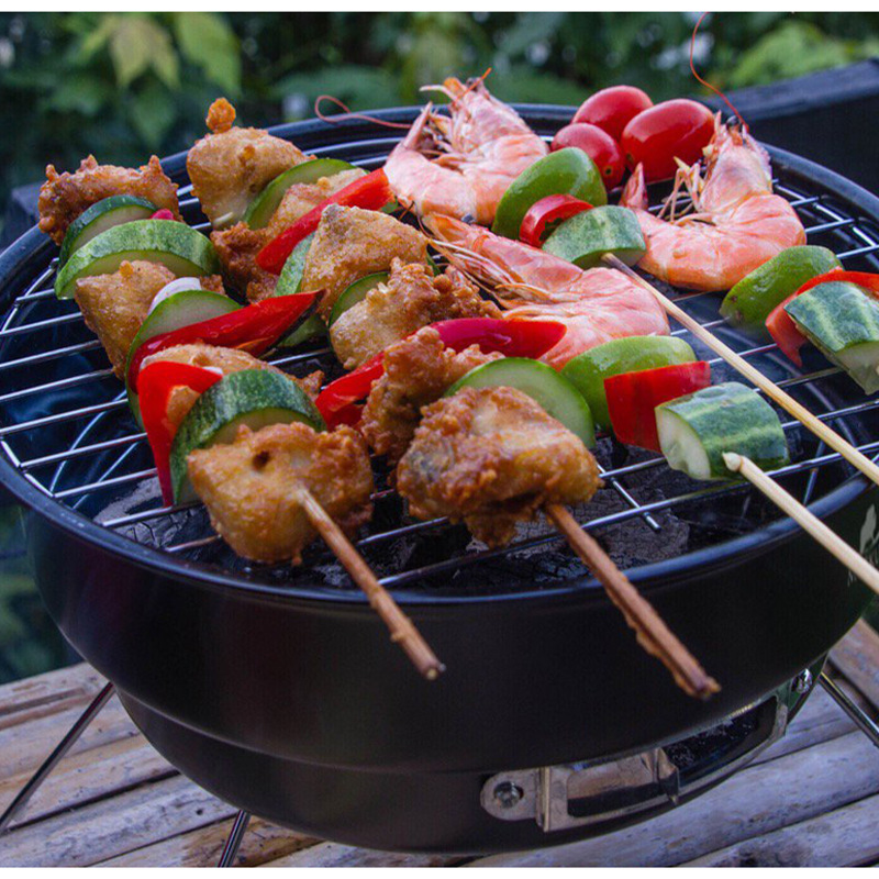 Ventas transfronterizas de regalos de bolsa de hielo pequeño horno de barbacoa portátil picnic camping horno plegable horno de hielo horno de paquete