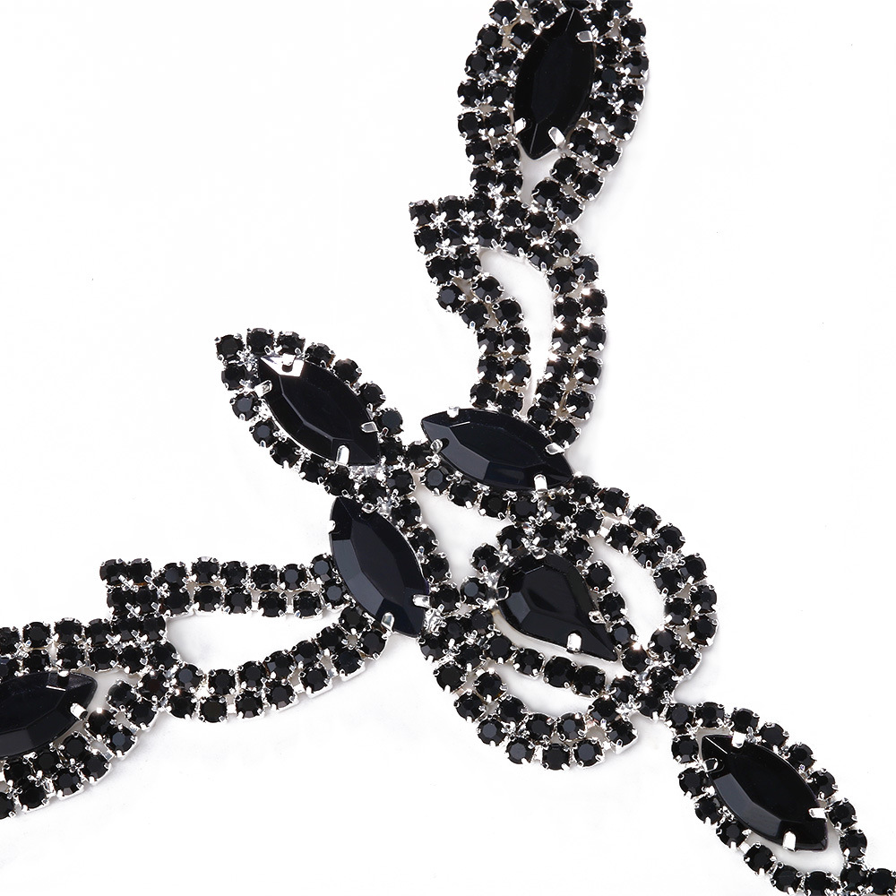 Nueva tendencia rhinestone máscara europea y americana exagerada Halloween bola borla máscara sexy accesorios máscara